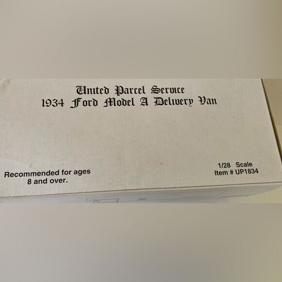 Vintage 1934 UPS delivery truck Ford Model A Delivery Van diecast model NIB - Picture 3 of 7